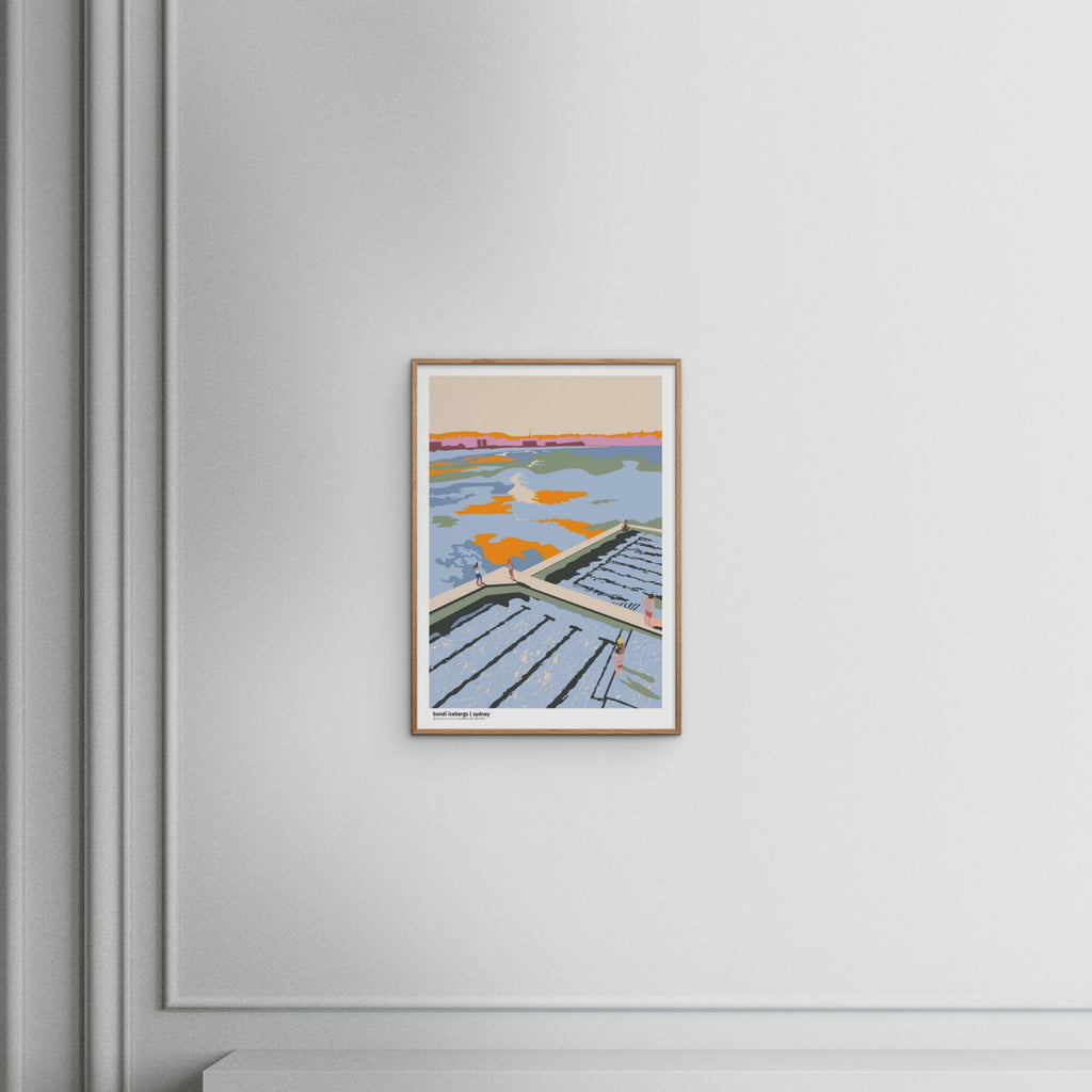 Posterhaus - Bondi Icebergs Swimming Club Sydney - Morning