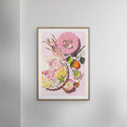 Violets Print House - Plate Of Flowers