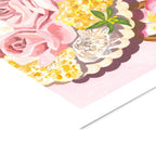 Violets Print House - Plate Of Flowers