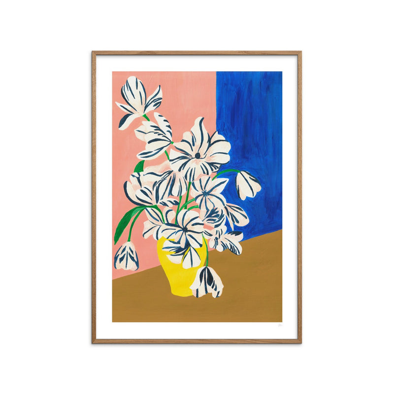 Casa Estampado Violetas - Flores Rayadas