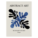 Anne-Marie Volfova - Abstract Blue Leaves