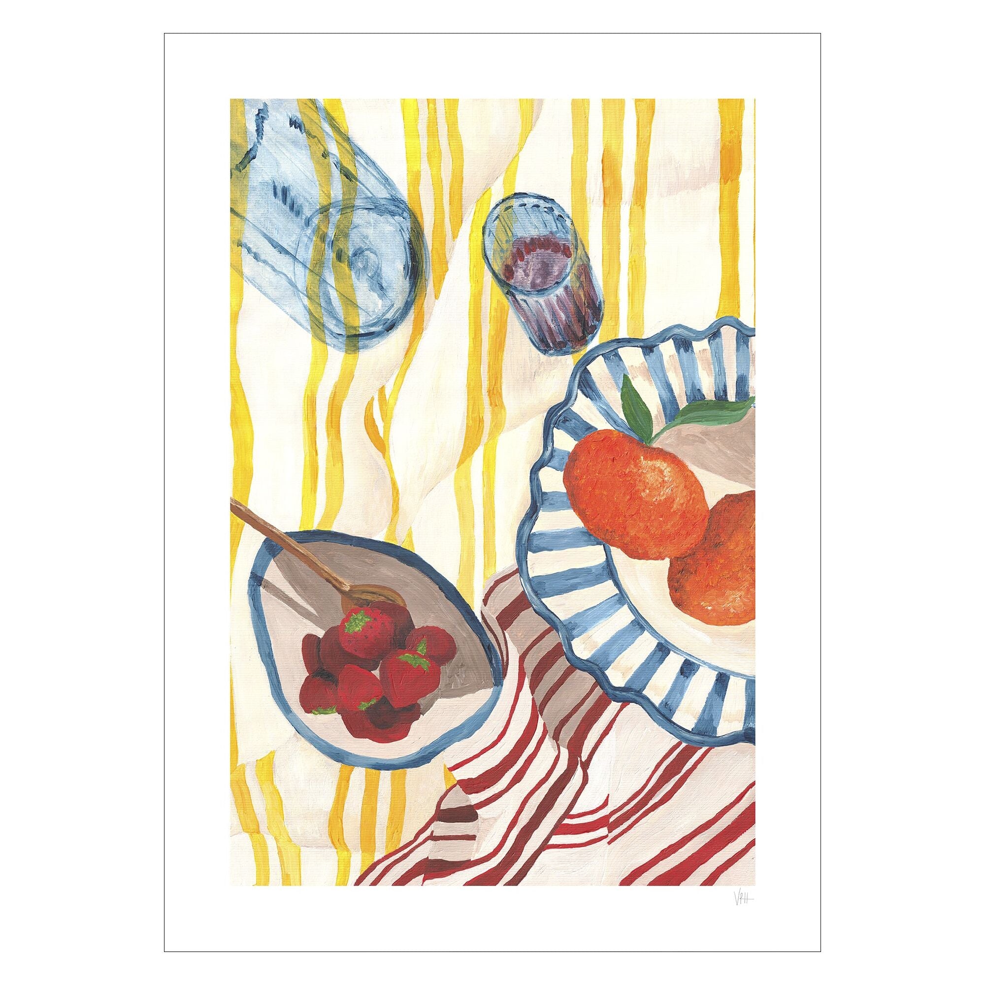 Violets Print House - Naturaleza muerta de frutas