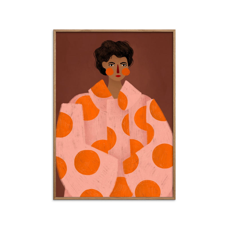 Bea Muller - Mujer con lunares naranjas