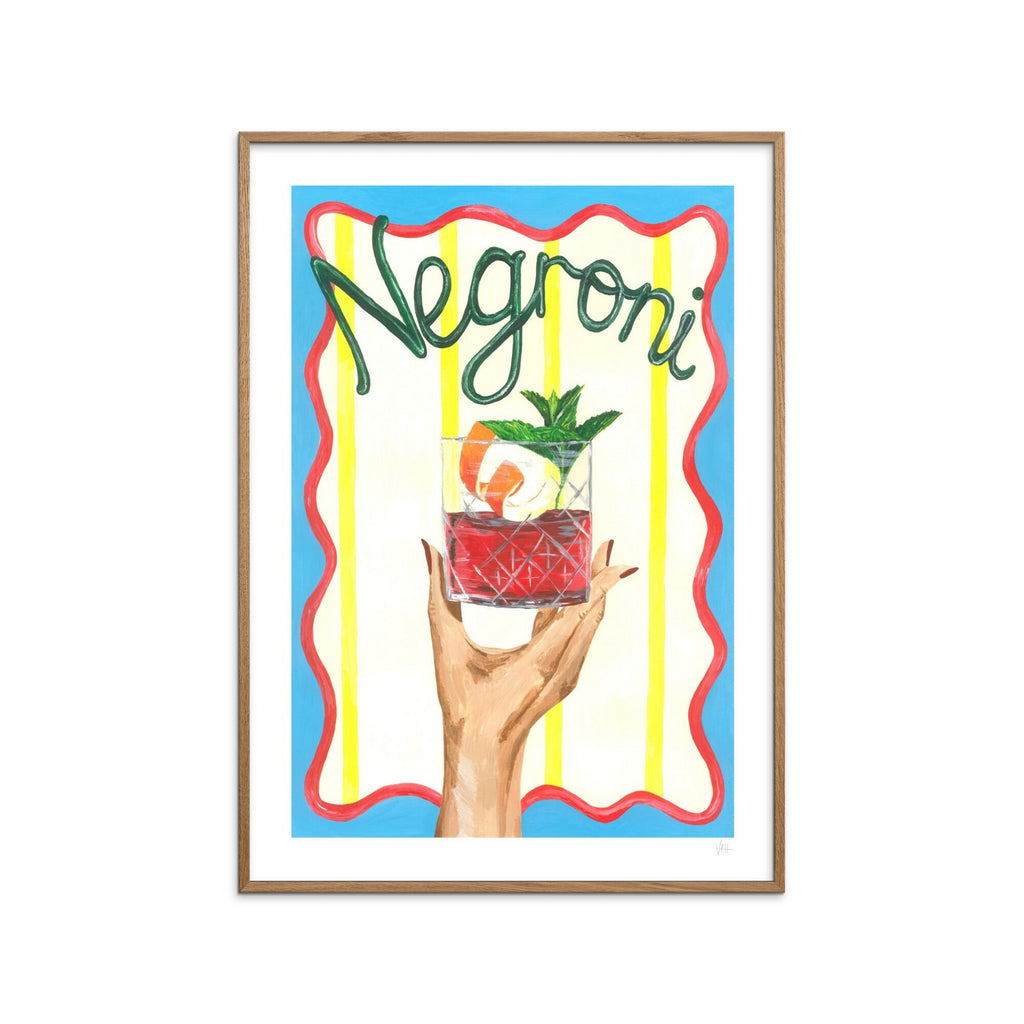 Violets Print House - Negroni Art Print