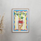 Violets Print House - Negroni Art Print