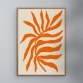 Angela Minca - Orange Silhouettetextured Branch