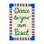 Violets Print House - Dance To Your Own Beat Blue And Green Print