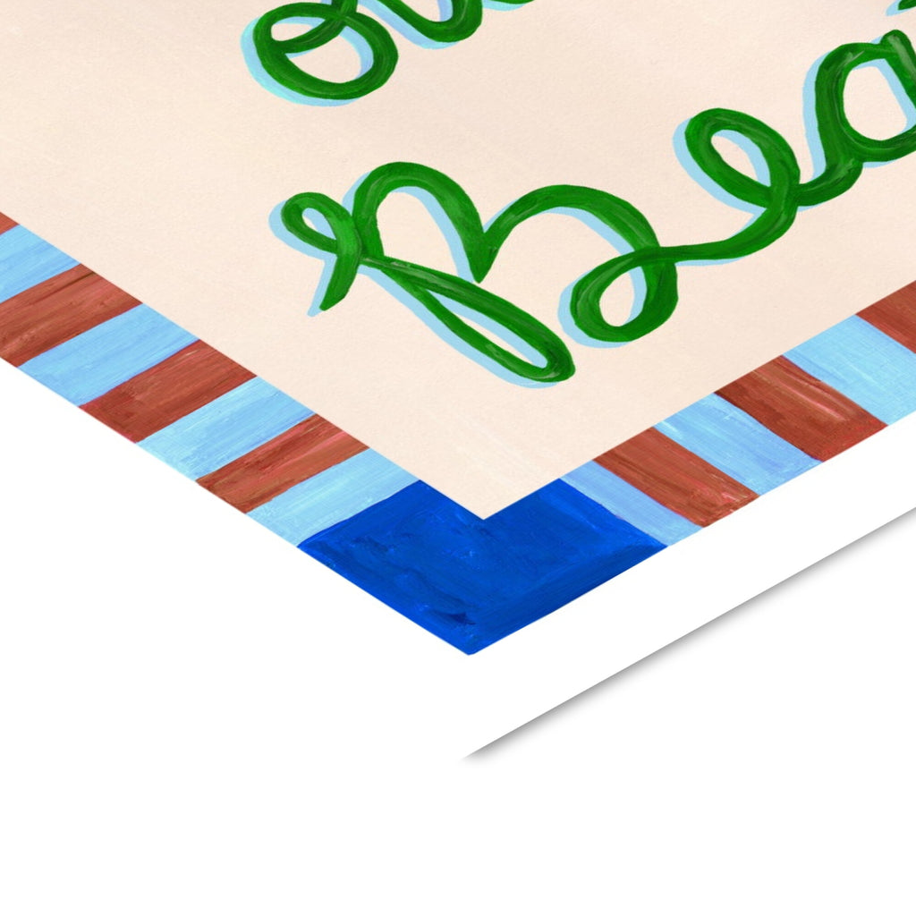 Violets Print House - Dance To Your Own Beat Blue And Green Print