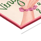 Violets Print House - Vinyl & Vino Red And Green Music Print