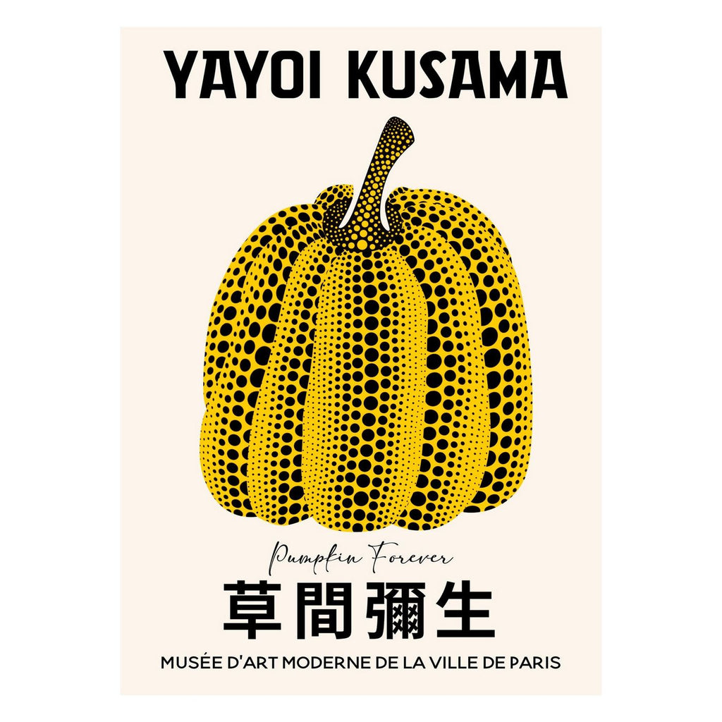 Citatplakat – Kürbis – Yayoi Kusama Kunstplakat