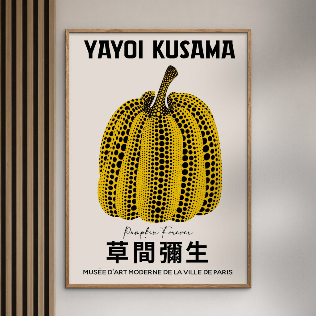 Citatplakat – Kürbis – Yayoi Kusama Kunstplakat