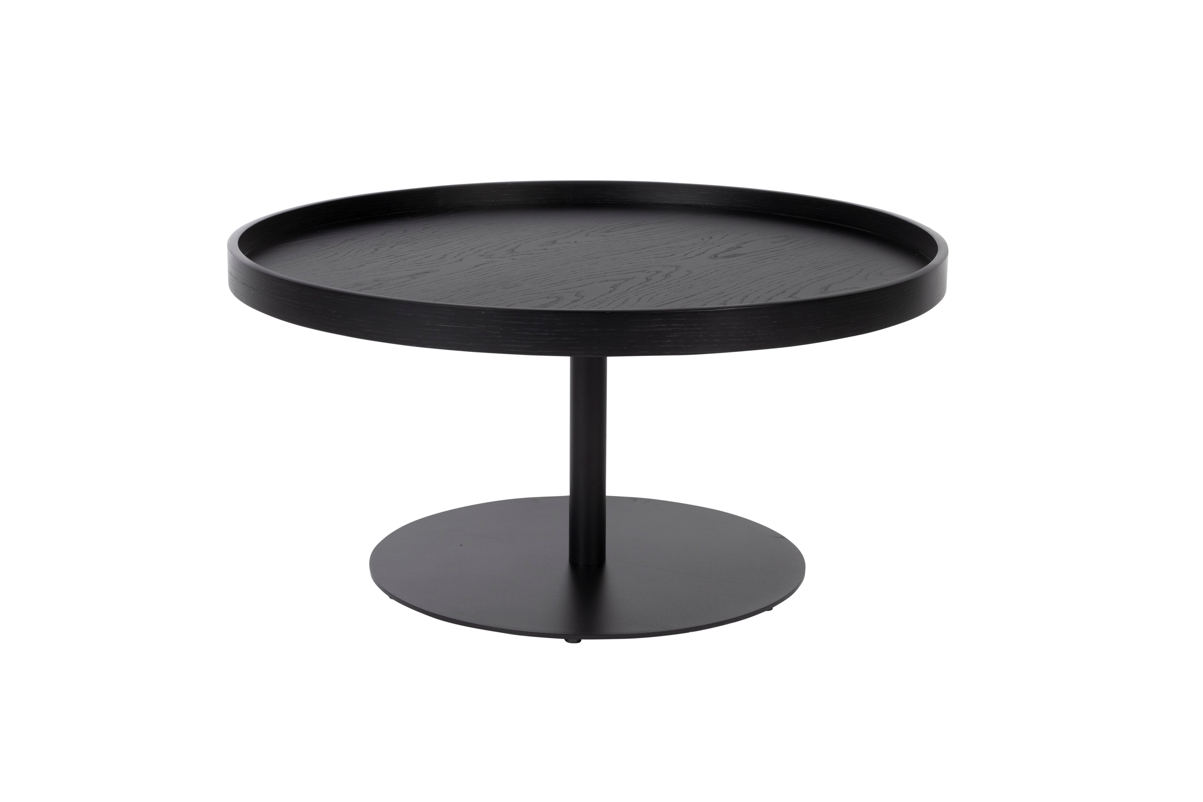 Yuri L - Side Table - Oak Veneer - Black
