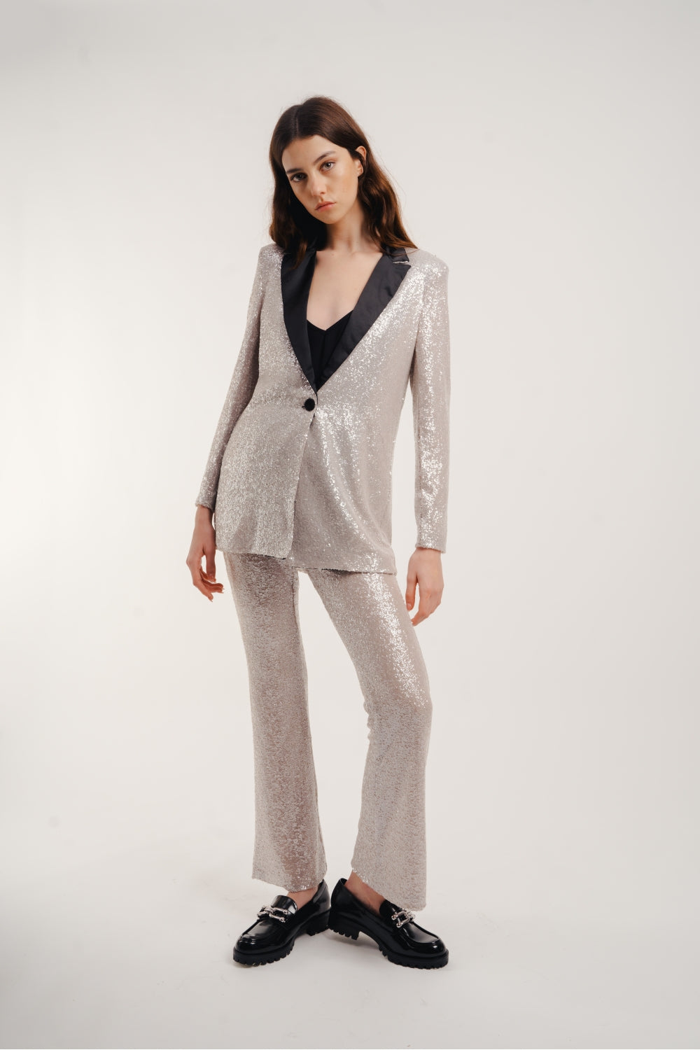 El blazer de lentejuelas Grey Blondie