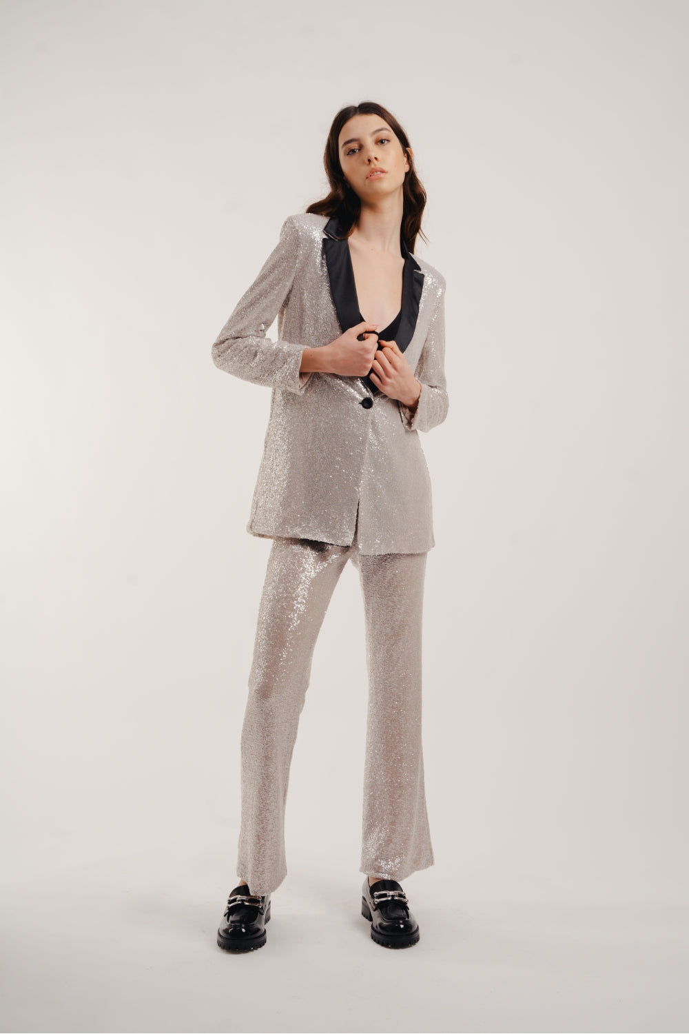 Edwin Gray Sequin Pants