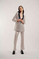 Le Pantalon Edwin Gris À Paillettes