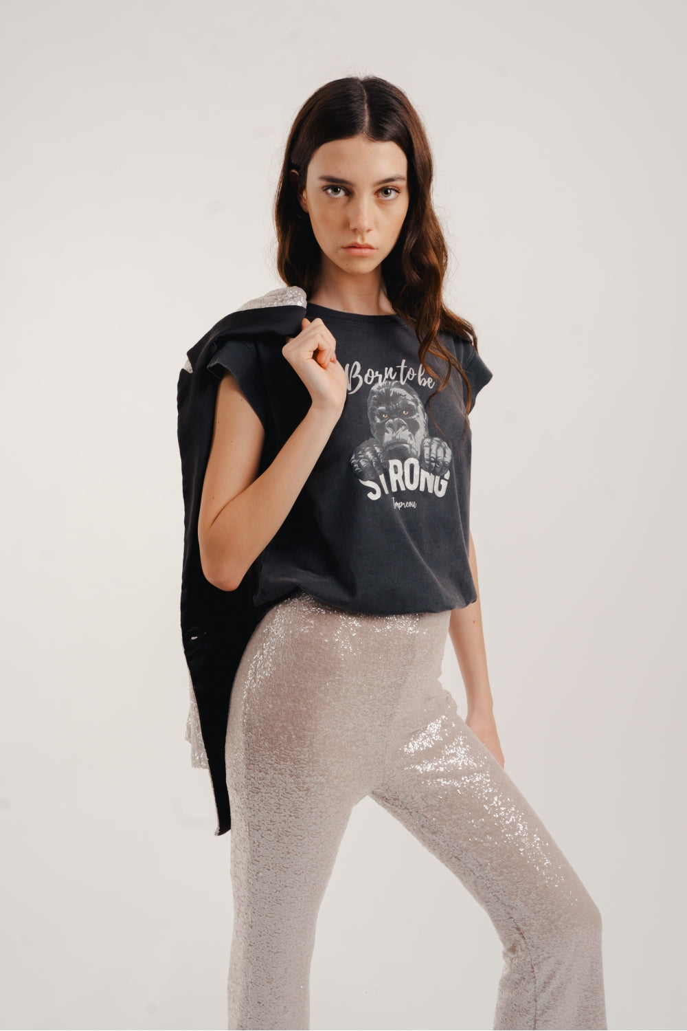 Edwin Gray Sequin Pants