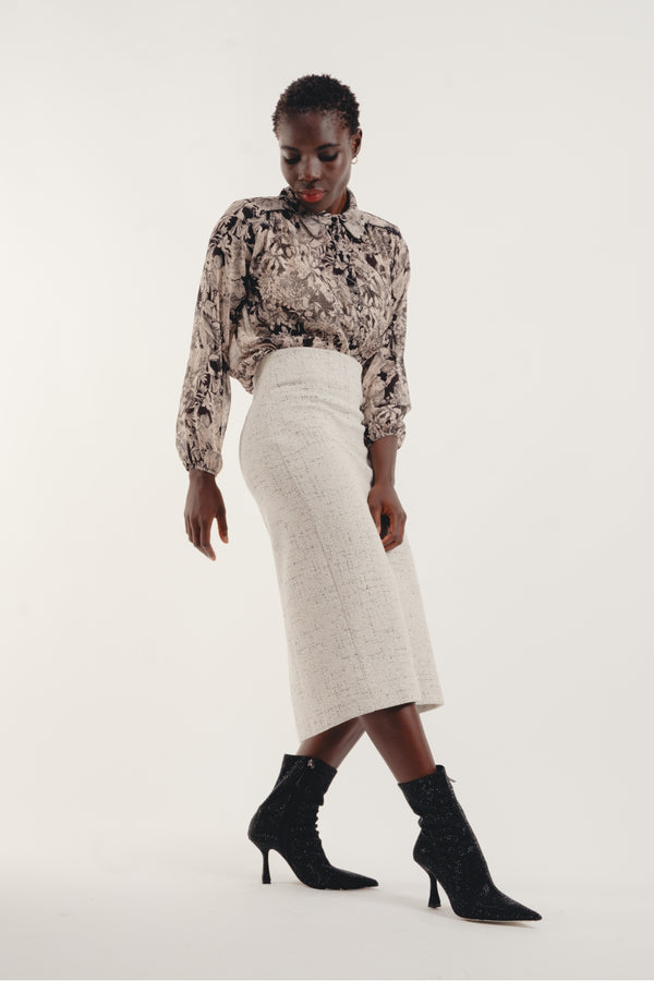 The Liza White Skirt