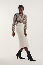 Kjol Liza White - Blanc