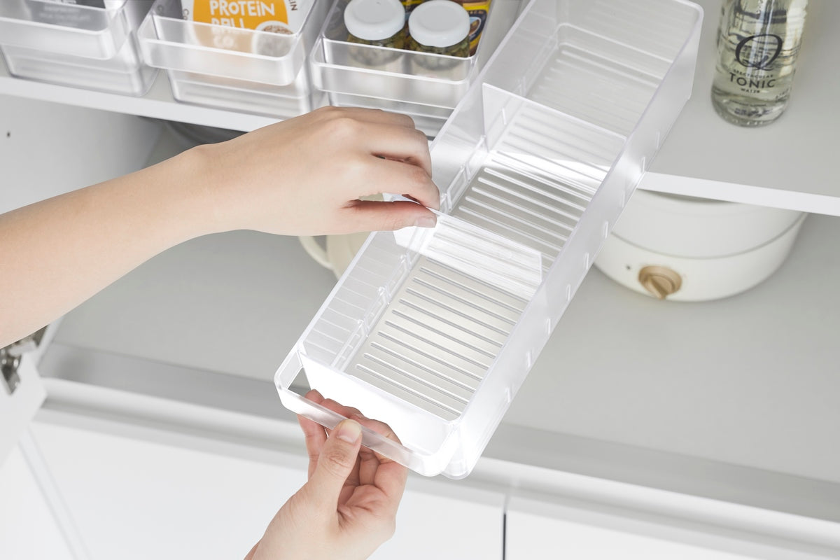 Organizzatore per frigorifero con divisori - Tower - Bianco