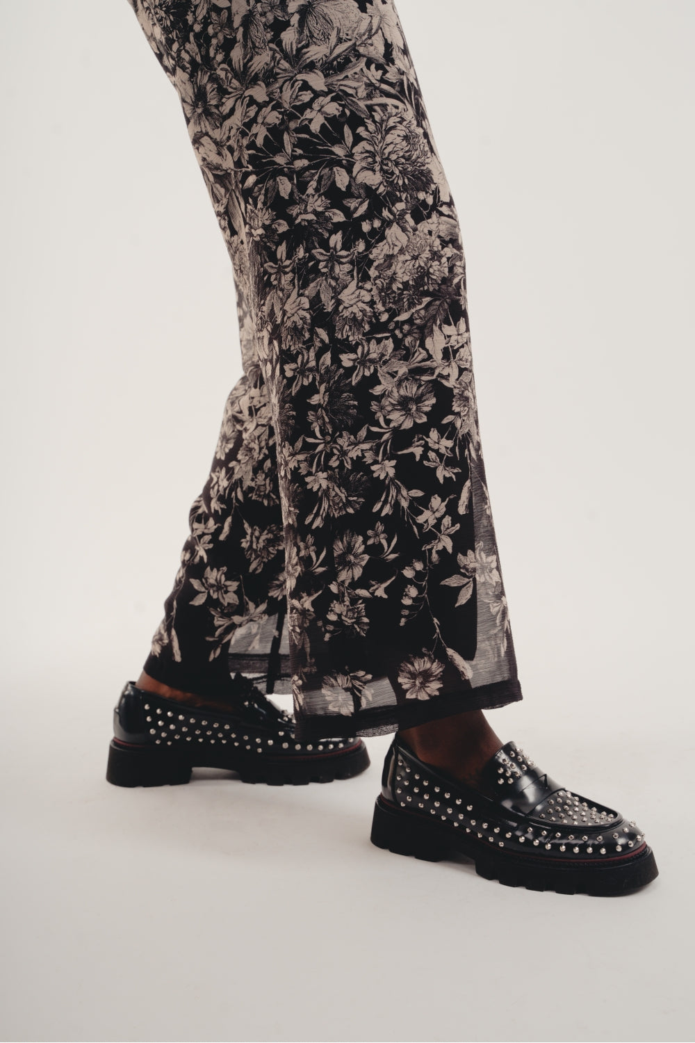 Pantalon Tracy Black Flower - Noir