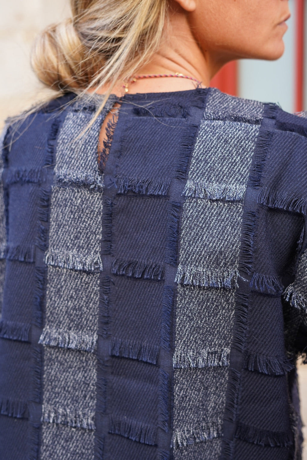 Top Anatole Fringe Navy