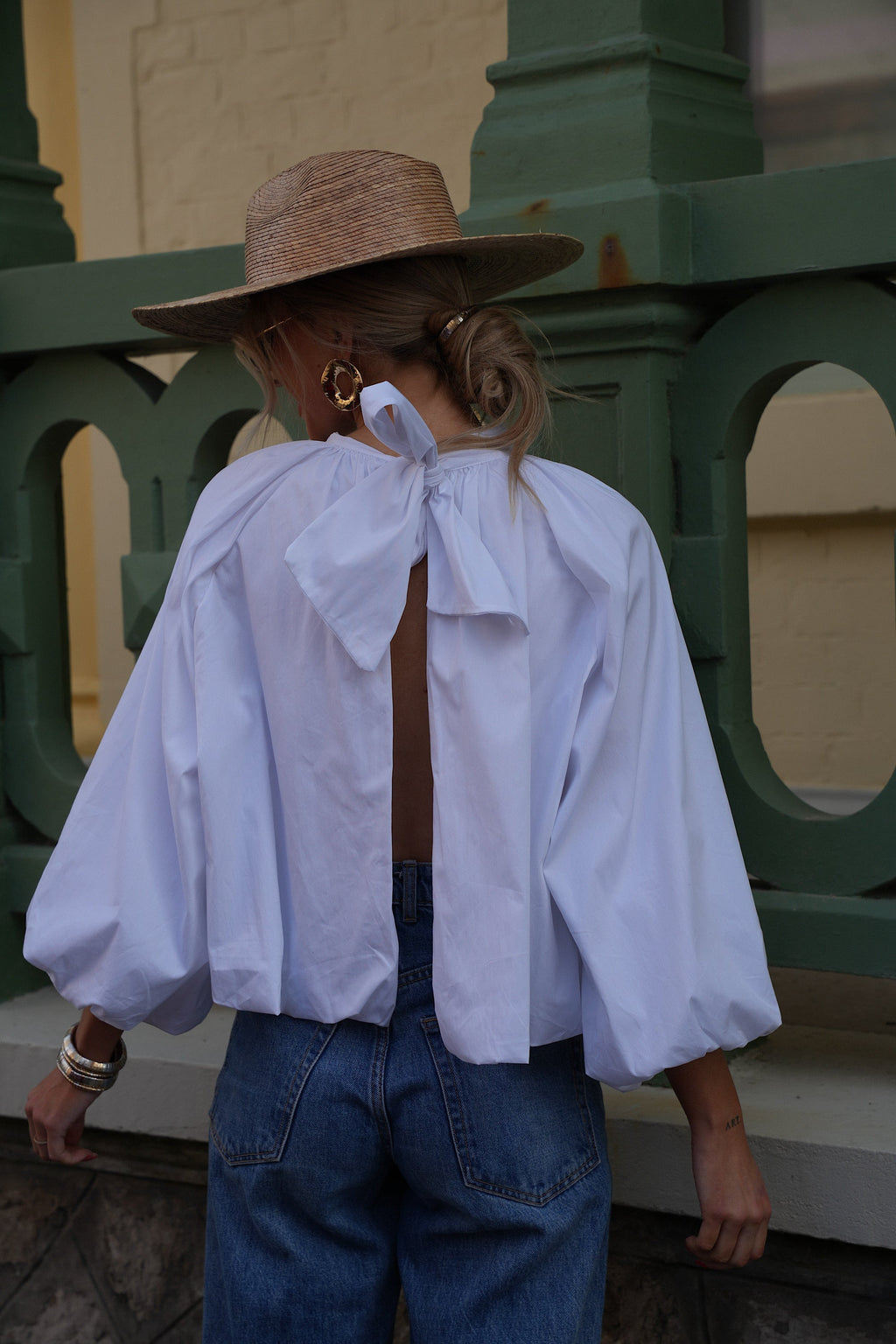 Blouse Dos Nu Lorena - Blanche