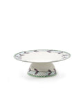 Midnight Flowers - Plat À Gâteau - L - Porcelaine Fine Bone China - Blossom Milk