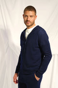 Chaqueta con Cremallera y Capucha - Elliot - Navy