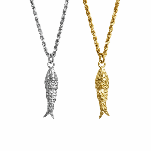 Collier Petit Poisson - Doré Ou Argent