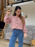 Cárdigan rosa vigoré Honorine