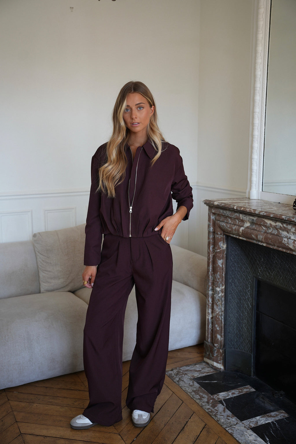 Jamy Plum - Zipped Jacket