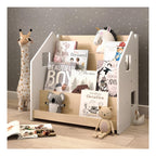 Bibliothèque Enfant – Blanc & Gris