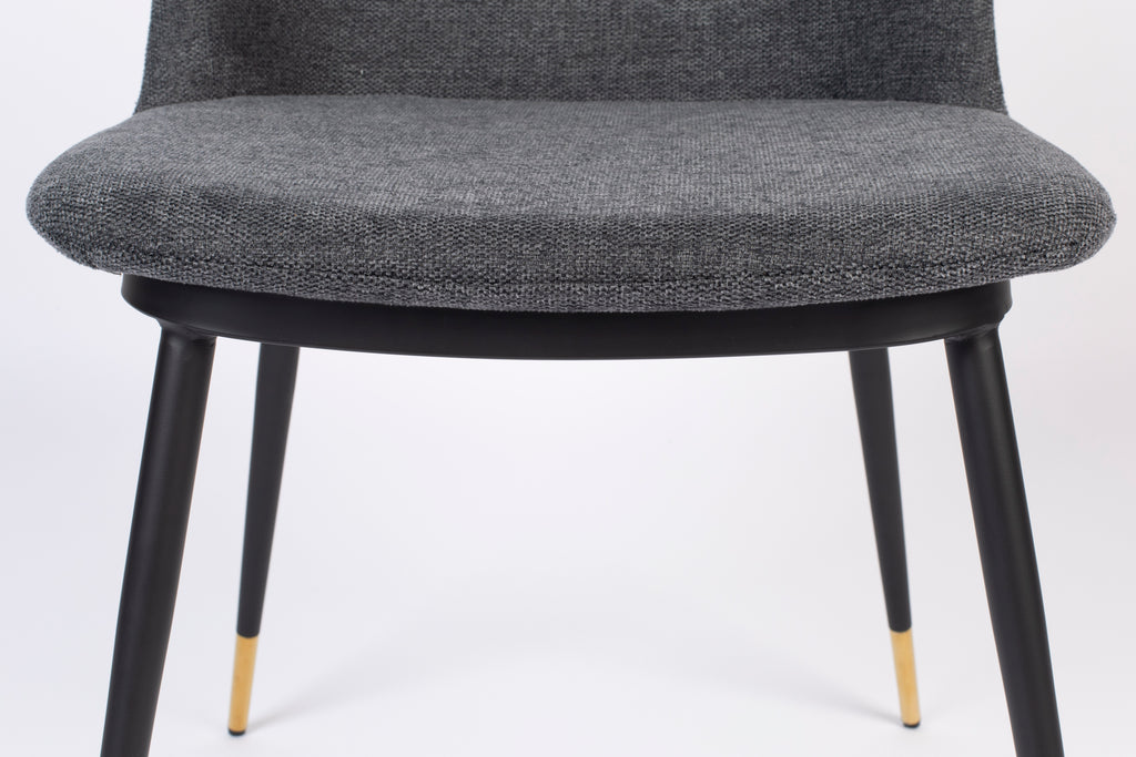 Lionel - Dining Room Chair - Fabric - Dark Gray