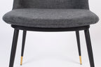 Lionel - Dining Room Chair - Fabric - Dark Gray