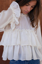Le Carmen Blouse - Ecru