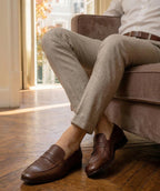 Mocassin Markos - Grainé Marron Patiné