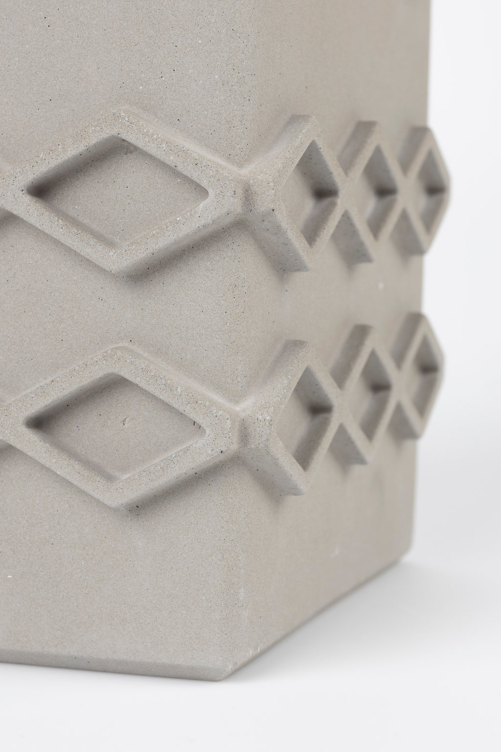 Graphic Carré - Vase - Concrete - Gray