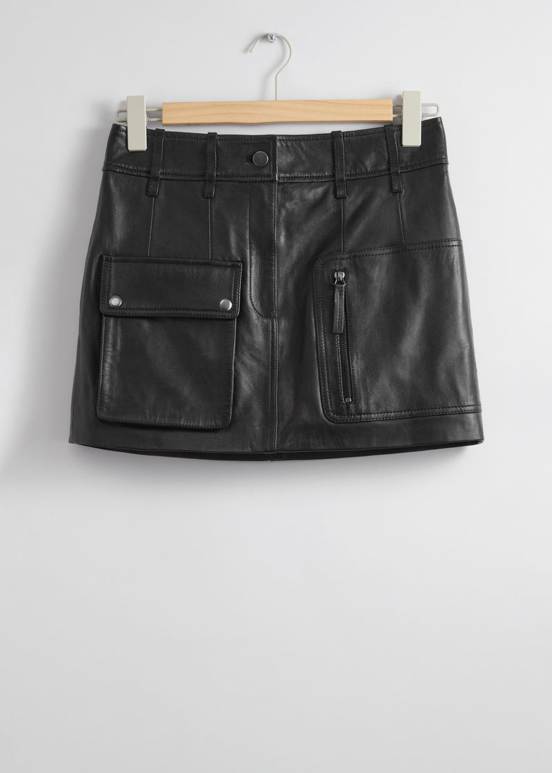 Skirt Pa Noomi Leather Skirt Tp - Black - Women