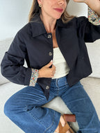 Chaqueta trench Liberty de algodón marino Edith
