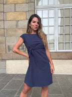 Robe courte Carlota marine