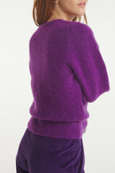 The Kooples - Purple Wool and Alpaca Sweater - Woman