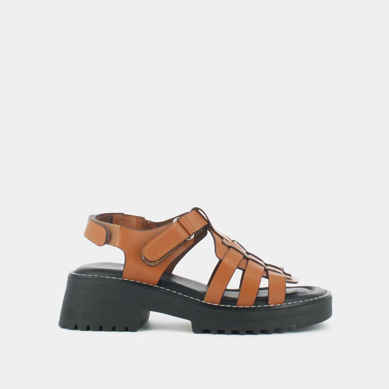 Jonak - Sandalias Luciole Ice Piel - Cognac