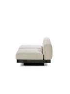 Rudolph - Banc 2 Places D'intérieur - Aluminium, Bois Et Tissu D'ameublement - Bone Noir