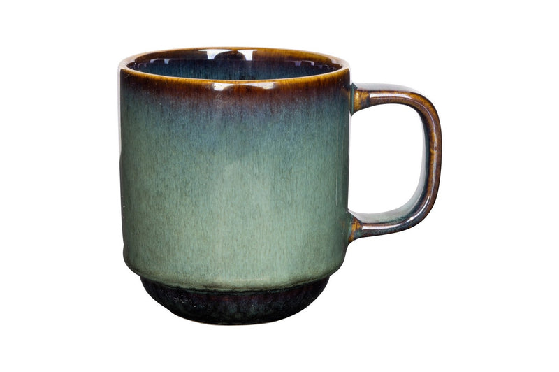 Lot De 6 Tasses En Grès - Jade - Vert