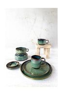 Lot De 6 Tasses En Grès - Jade - Vert