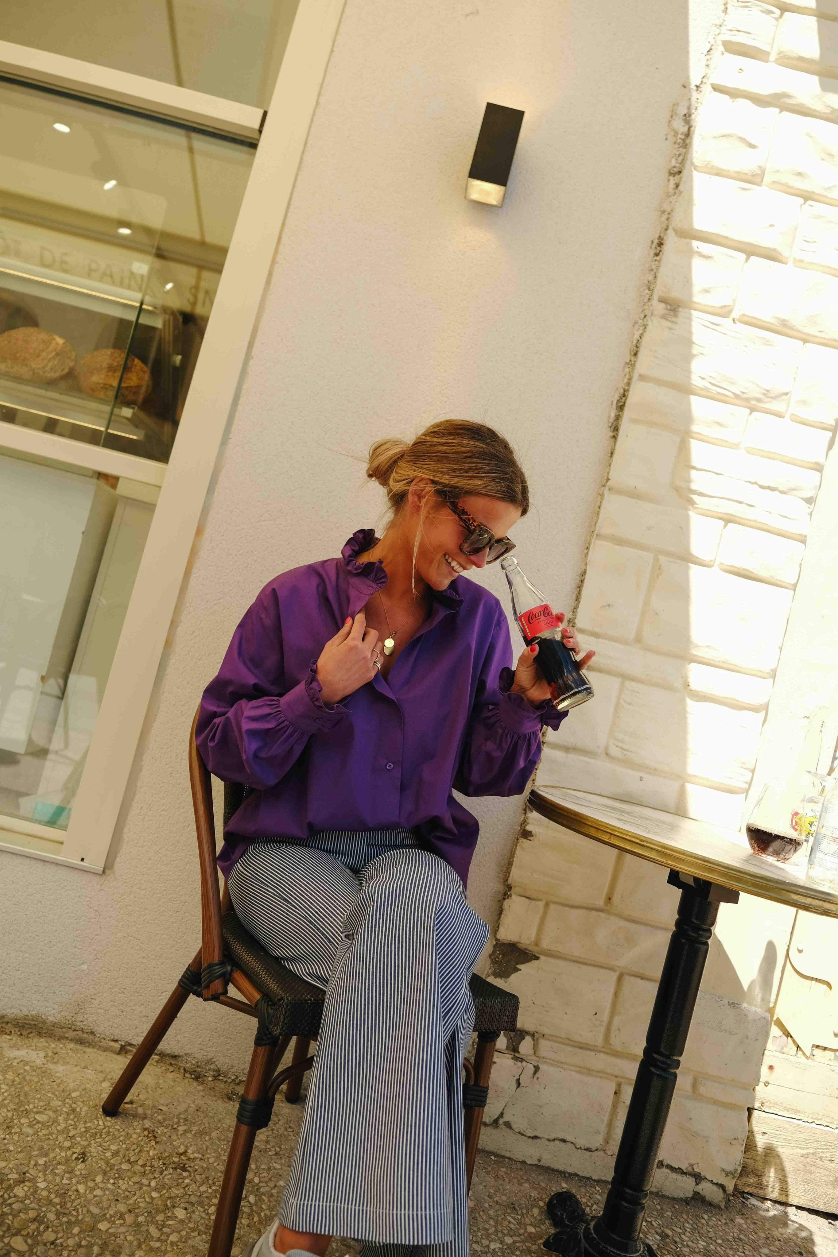 Garance Purple Blouse