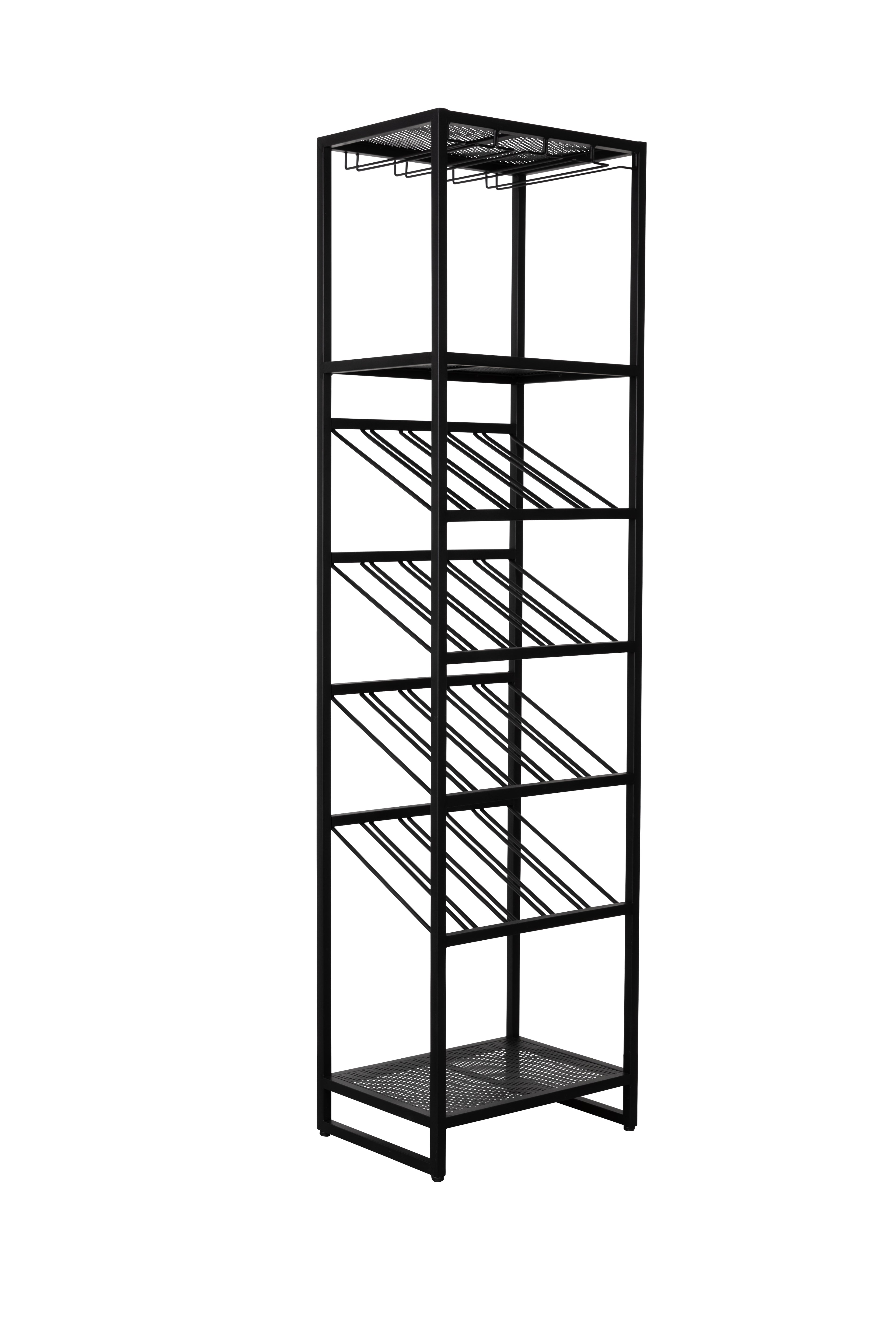 Cantor Shelf S - Wine Cabinet - Iron - Black