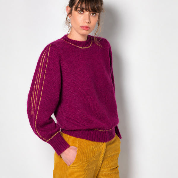 Pull Alix Mohair Trèfle Des Champs Et Doré