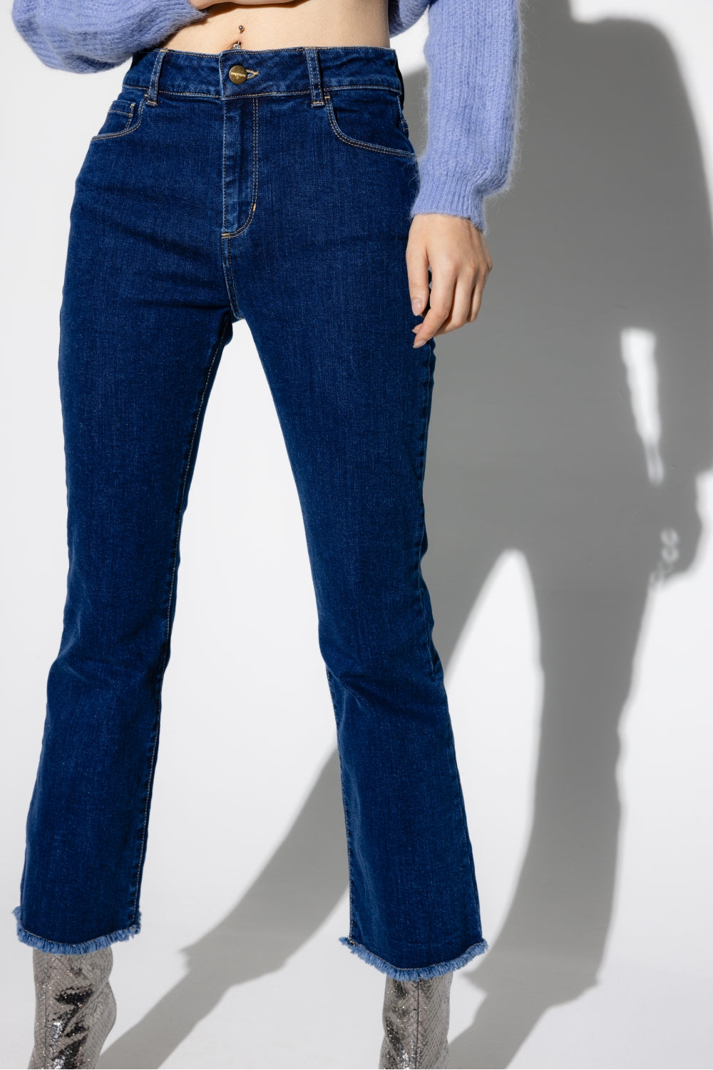 Davis Jeans Trompeta Azul Medio