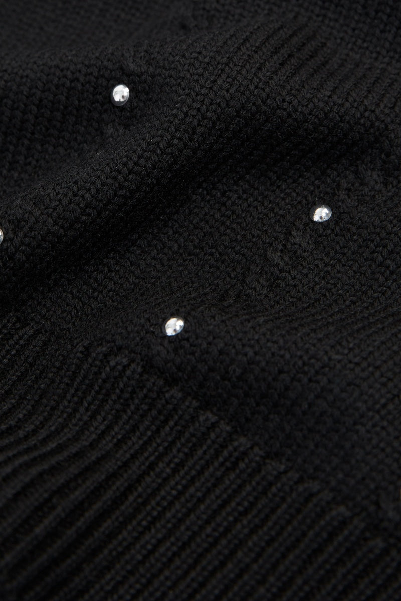 The Kooples - Jersey de lana negro para mujer
